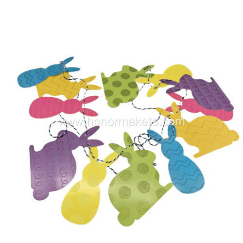 Happy Easter Bunny glitter Banner